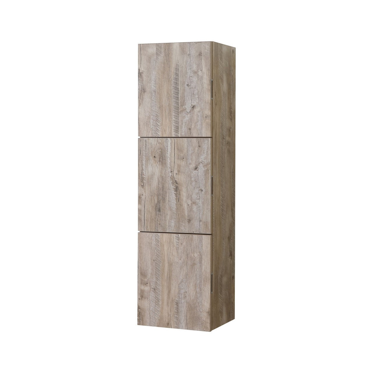 Bliss Nature Wood Bathroom Linen Cabinet w/ 3 Large Storage Areas
