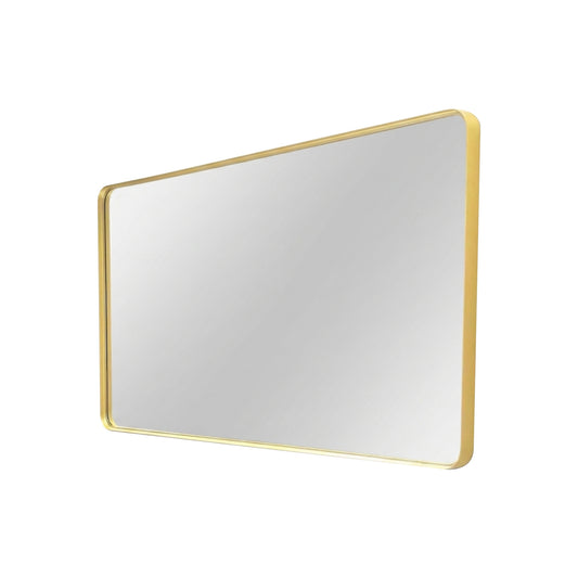 60'' Smusso Brushed Gold Framed Vanity Mirror