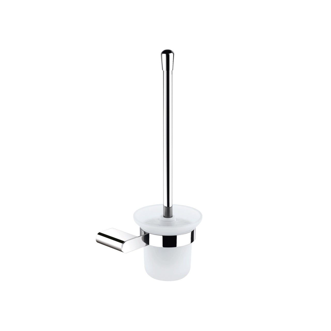 Aqua Chiaro by KubeBath Wall Mounted Toilet Brush Chrome