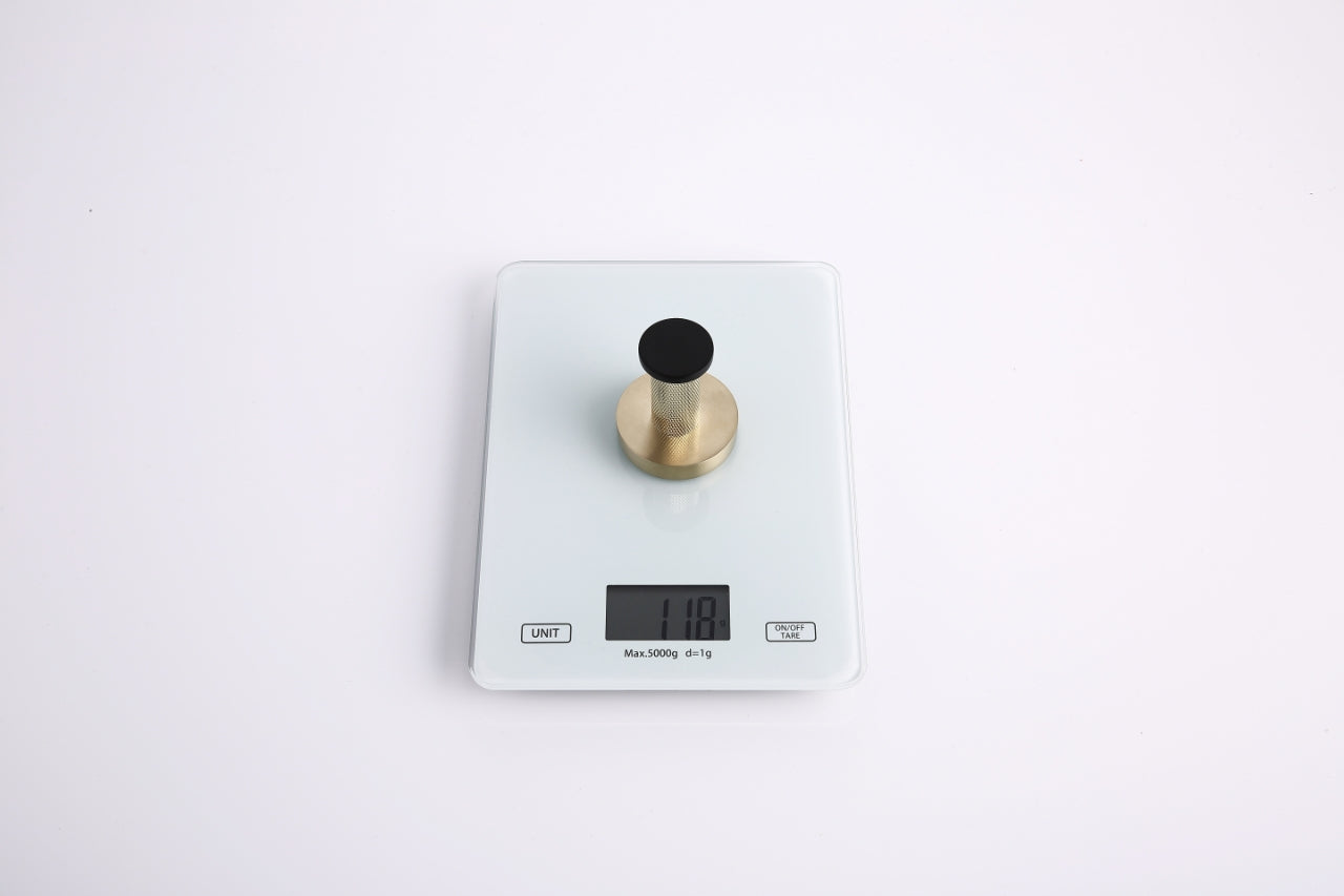 Aqua RONDO Single Robe Hook - Brushed Gold & Black