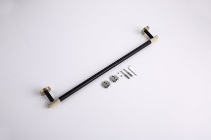 Aqua Rondo Towel Bar - Brushed Gold & Black
