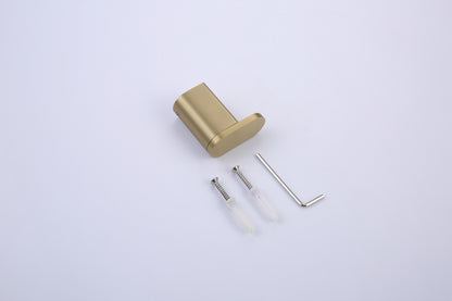 Aqua Chiaro Single Rob Hook - Brushed Gold