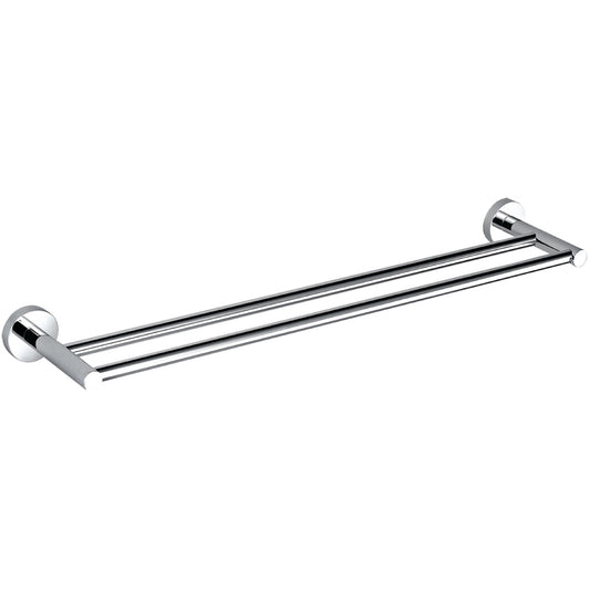 Aqua RONDO 18" Double Towel Bar Chrome