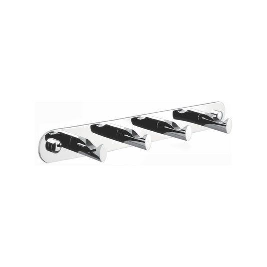 Aqua RONDO by KubeBath Robe Hook With 4 Hooks Chrome