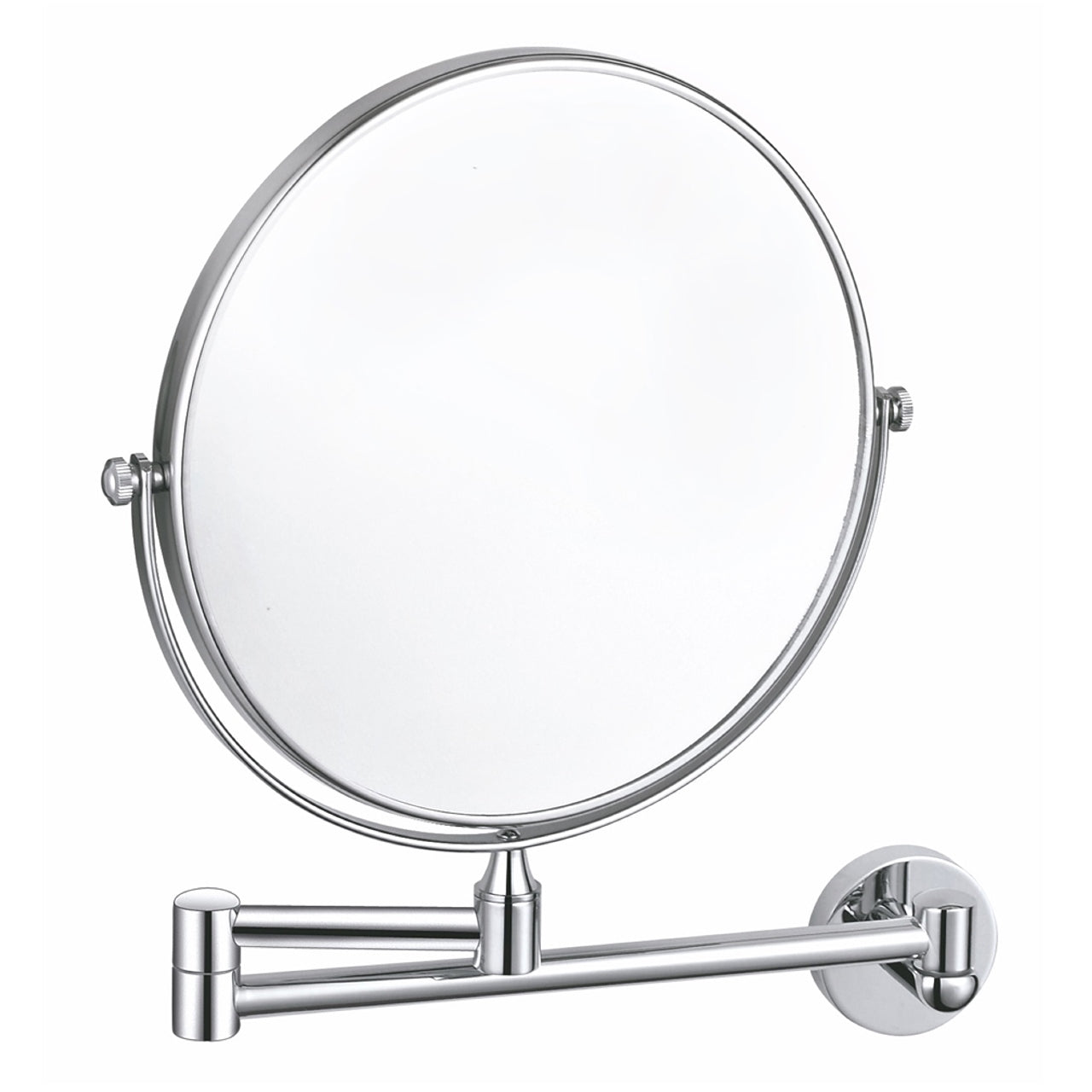 Aqua Rondo by KubeBath Two-Sided Swivel Wall Mount Mirror Chrome