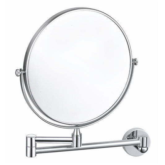 Aqua Rondo by KubeBath Two-Sided Swivel Wall Mount Mirror Chrome