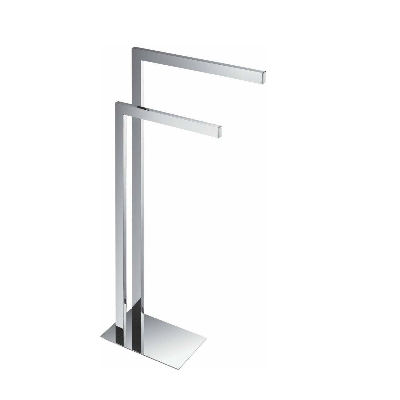 Aqua Piazza by KubeBath Free Standing Towel Rack Chrome