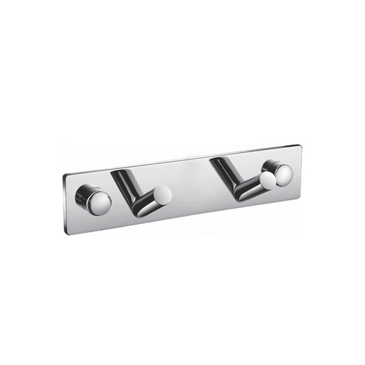 Aqua Chiaro by KubeBath Robe Hook With 2 Hooks Chrome