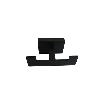 Aqua PLATO Double Robe Hook Black