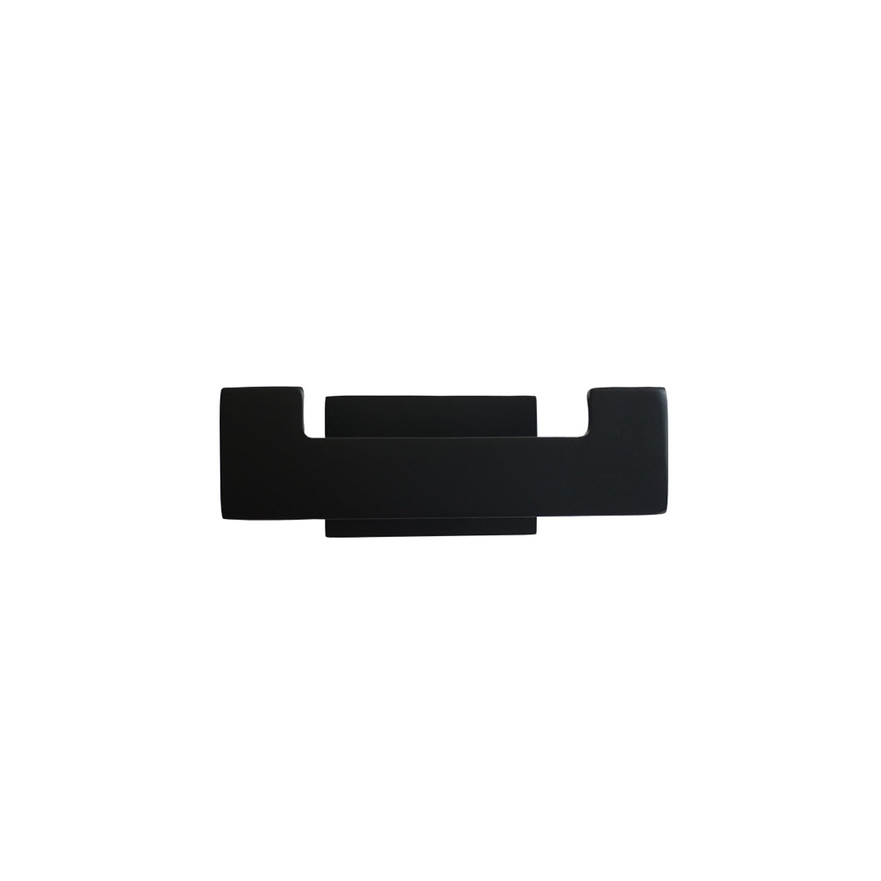 Aqua PLATO Double Robe Hook Black