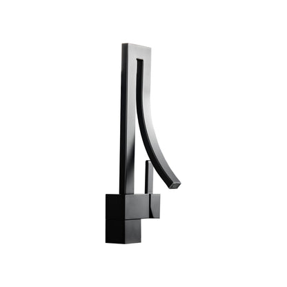 Aqua Elegance Single Lever Wide Spread Faucet Black