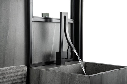Aqua Elegance Single Lever Wide Spread Faucet Black