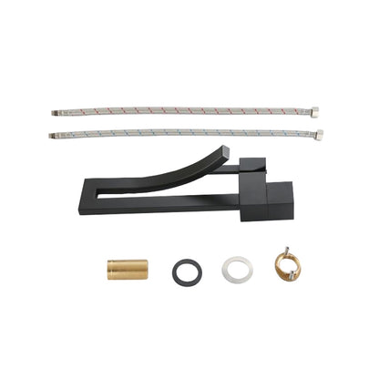 Aqua Elegance Single Lever Wide Spread Faucet Black