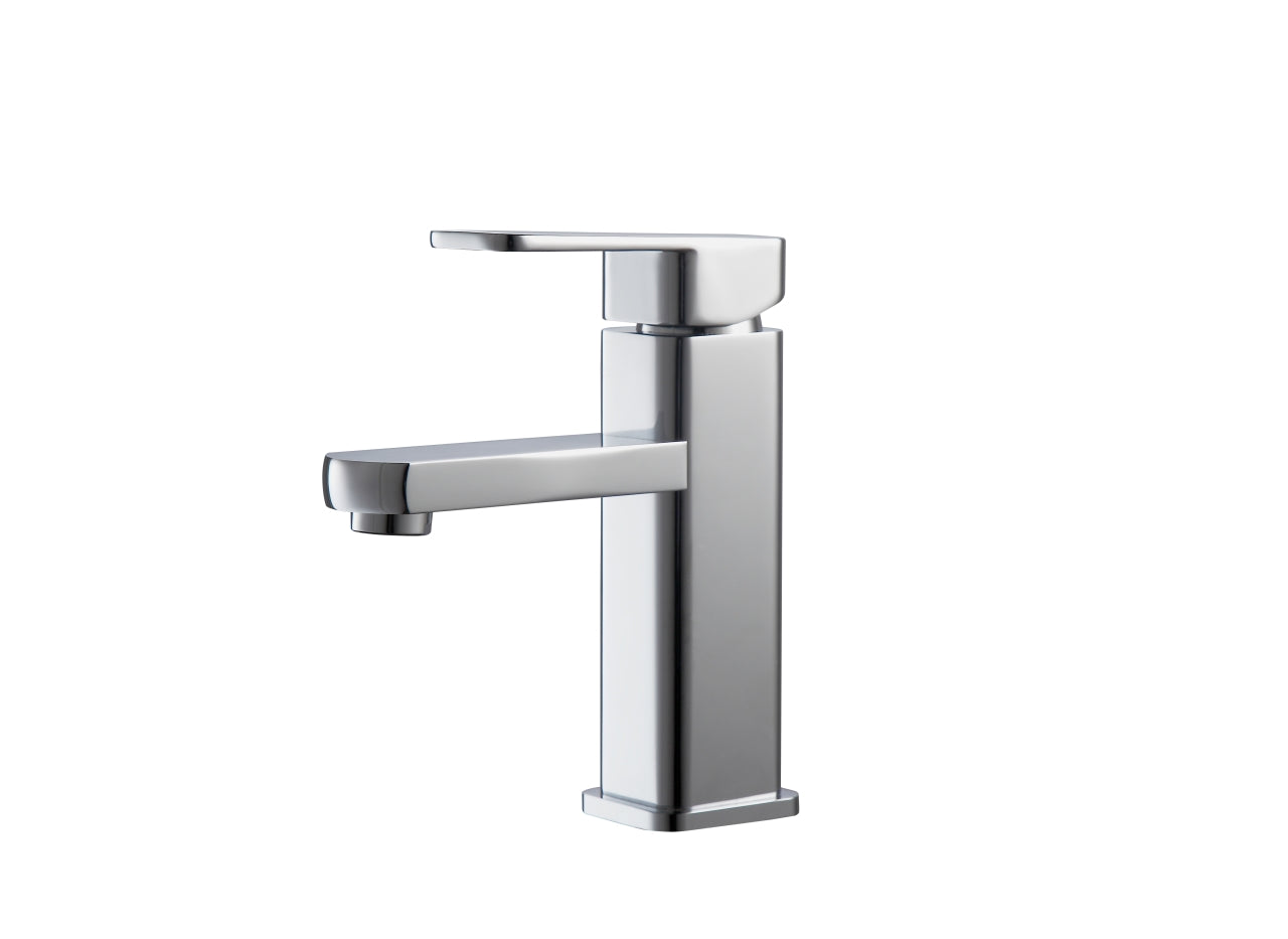 Aqua Soho Single Lever Bathroom Vanity Faucet Chrome