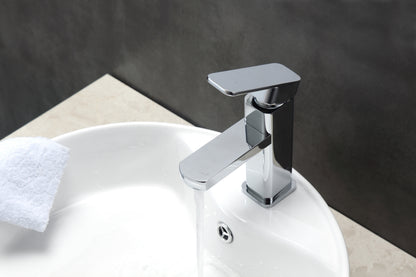 Aqua Soho Single Lever Bathroom Vanity Faucet Chrome