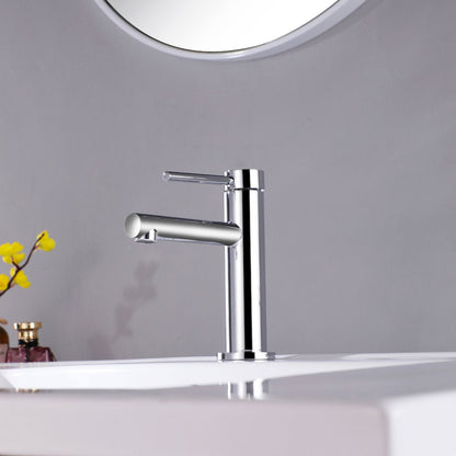 Aqua Legga Single Lever Bathroom Vanity Faucet Chrome