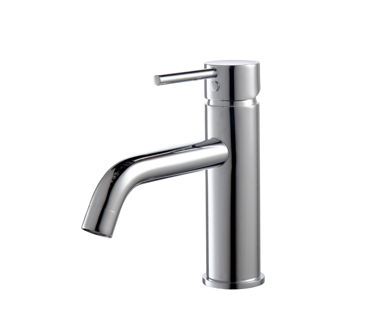 Aqua Rondo Single Lever Wide Spread Bathroom Vanity Faucet Chrome