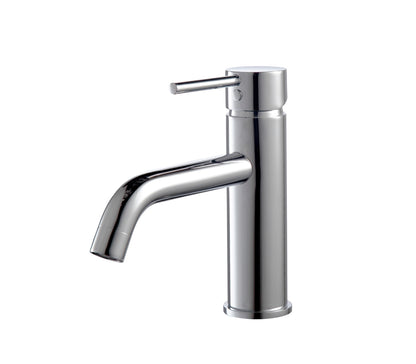 Aqua Rondo Single Lever Wide Spread Bathroom Vanity Faucet Chrome