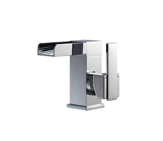 Aqua Fontana Single Lever Waterfall Faucet Chrome