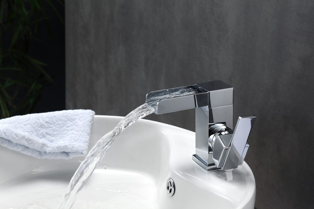 Aqua Fontana Single Lever Waterfall Faucet Chrome