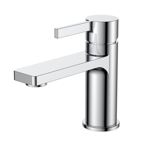 Aqua Sotto Single Lever Spread Bathroom Vanity Faucet Chrome