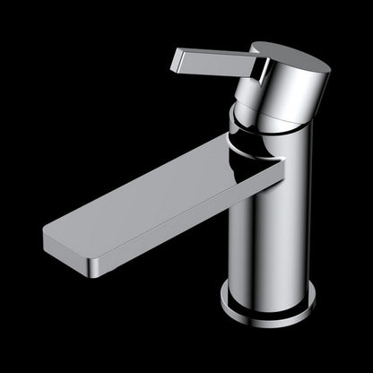 Aqua Sotto Single Lever Spread Bathroom Vanity Faucet Chrome