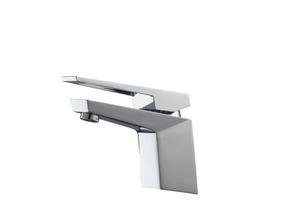Aqua Siza Single Lever Modern Bathroom Vanity Faucet Chrome