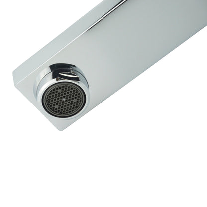 Aqua Kubo by KubeBath Single Lever Bathroom Vanity Faucet Chrome