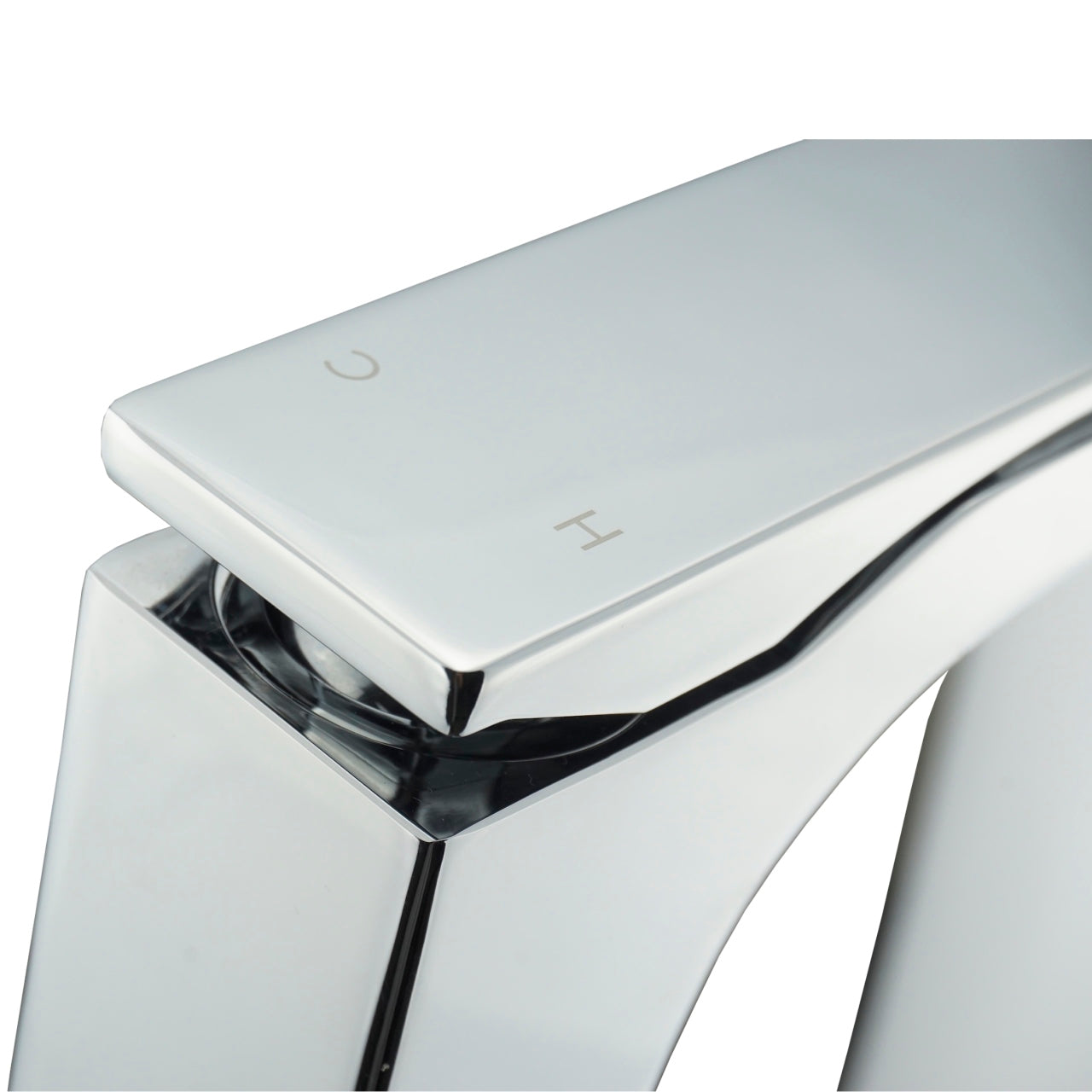 Aqua Cascata by KubeBath Single Lever Bathroom Vanity Faucet Chrome