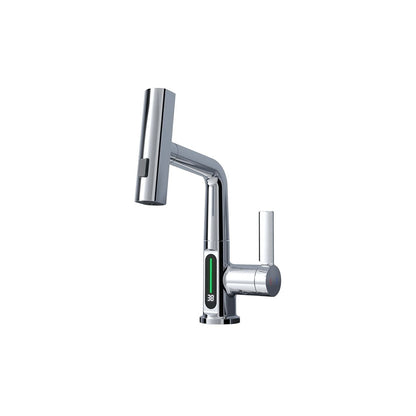 Aqua Klein Single Lever Temperature Digital Display Faucet Chrome