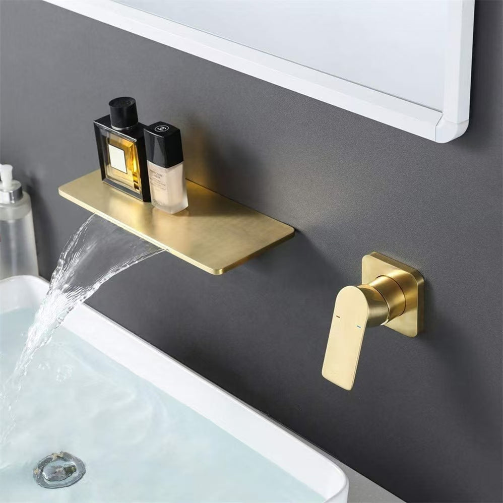 KENZO 52'' Wall Mount Pedestal Sink Matte White