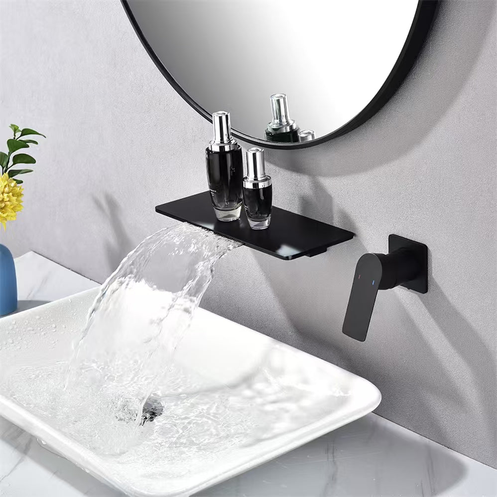 KENZO 52'' Wall Mount Pedestal Sink Matte White