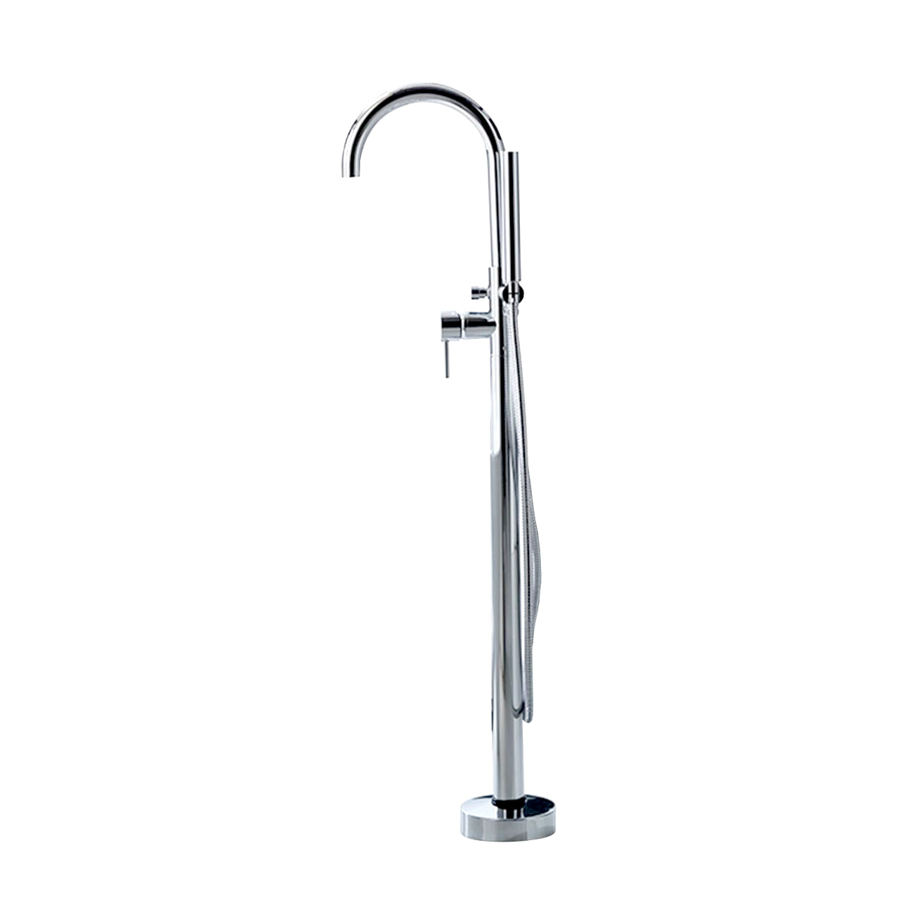 Aqua Ronda Floor Mounted Soker Tub Faucet Chrome