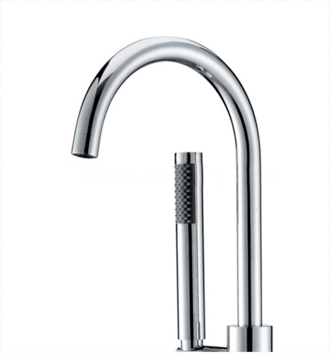 Aqua Ronda Floor Mounted Soker Tub Faucet Chrome