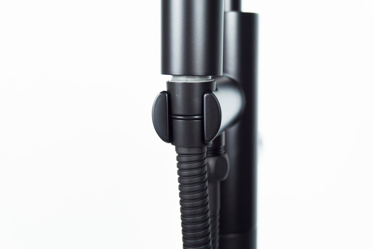 Aqua Ronda Floor Mounted Soker Tub Faucet Black