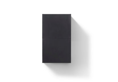 Bathroom Linen Side Cabinet w/ 2 Storage Areas Black