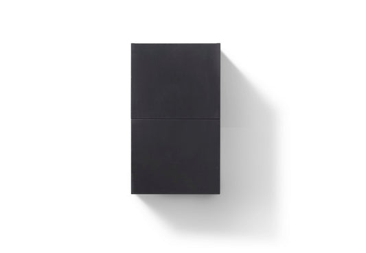 Bathroom Linen Side Cabinet w/ 2 Storage Areas Black