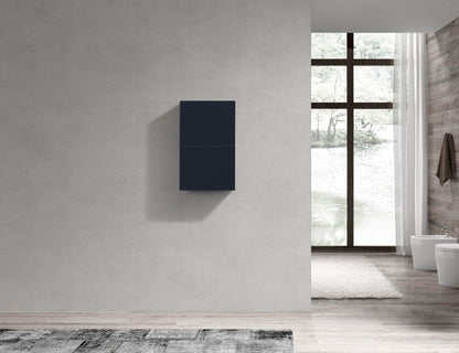 Bathroom Linen Side Cabinet w/ 2 Storage AreasBlue