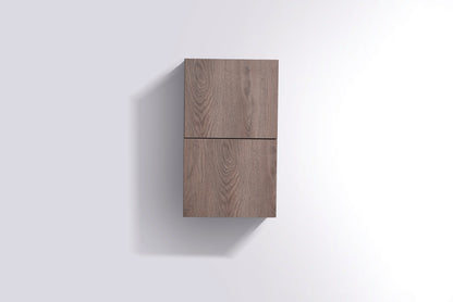 Bathroom Linen Side Cabinet w/ 2 Storage Areas Butternut