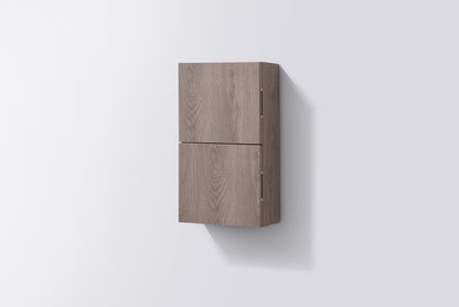 Bathroom Linen Side Cabinet w/ 2 Storage Areas Butternut