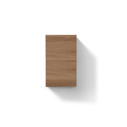 Bathroom Linen Side Cabinet w/ 2 Storage Areas Honey Oak