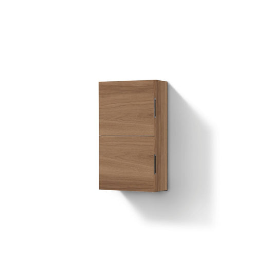 Bathroom Linen Side Cabinet w/ 2 Storage Areas Honey Oak