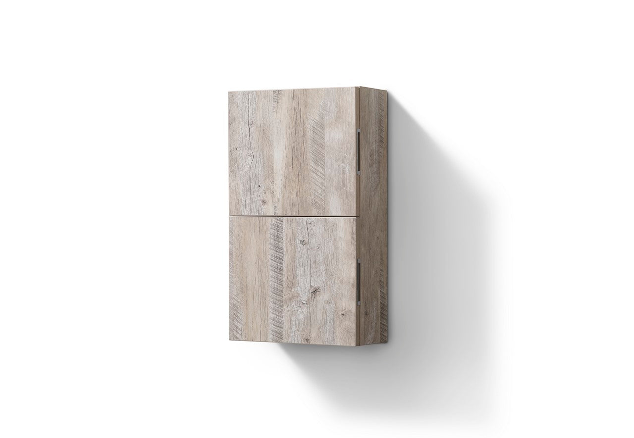 Bathroom Linen Side Cabinet w/ 2 Storage Areas Nature Wood