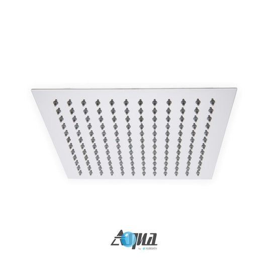 Aqua Piazza Shower Set w/ 12" Ceiling Mount Square Rain Shower and Tub Filler