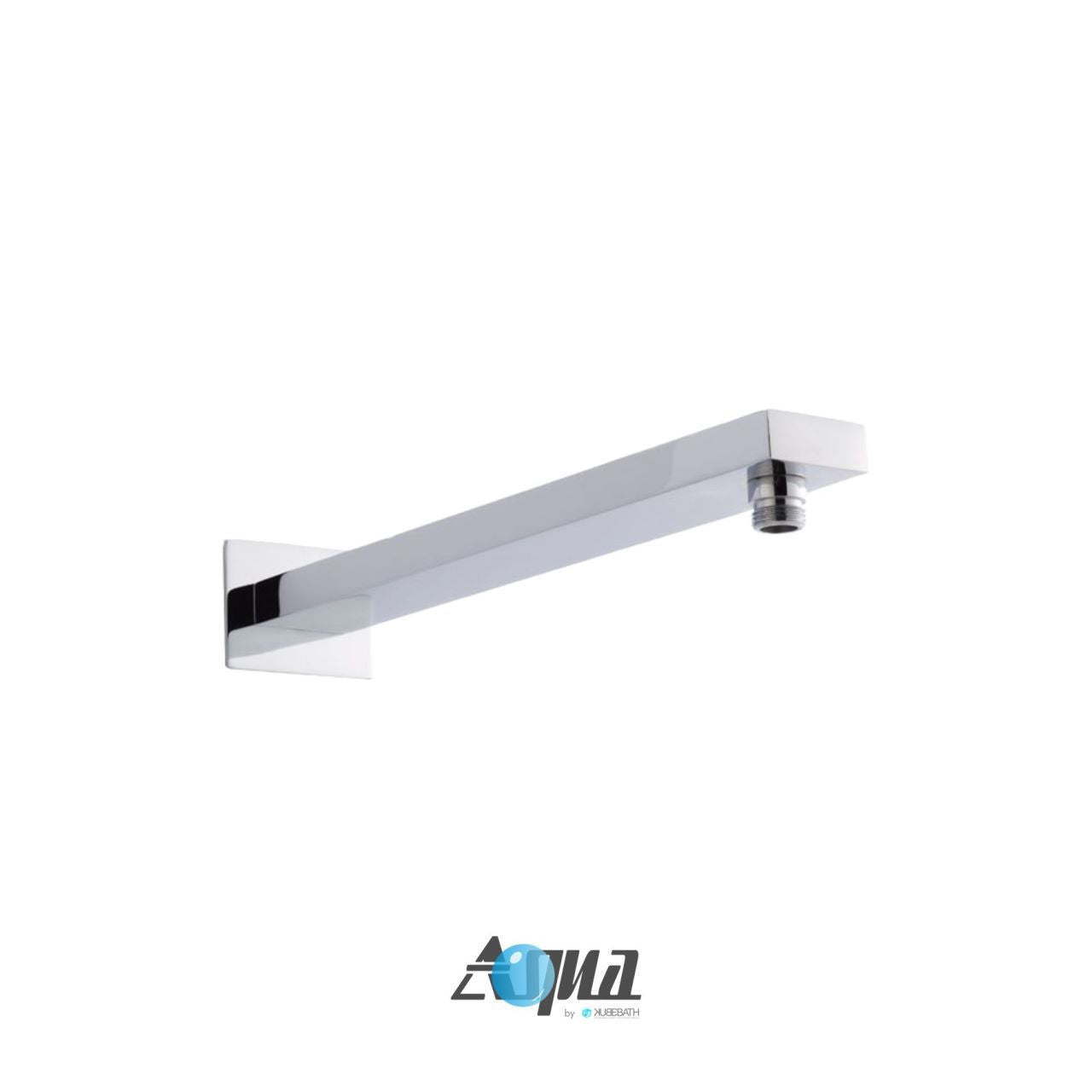 Aqua Piazza Chrome Shower Set w/ 12" Square Rain Shower and Handheld