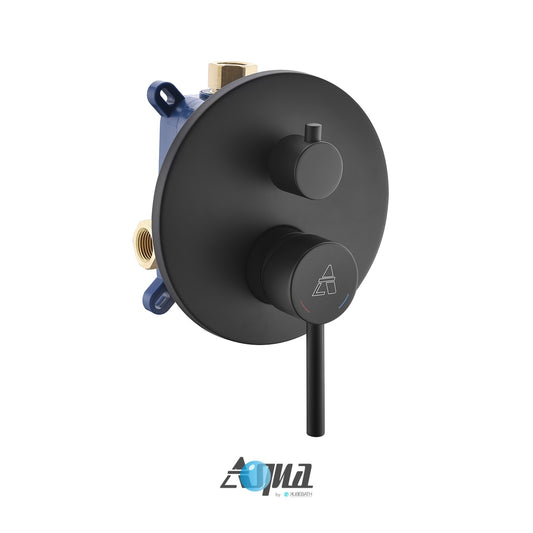 Aqua Rondo Shower Set w/ Ceiling Mount 8" Rain Shower and Tub Filler