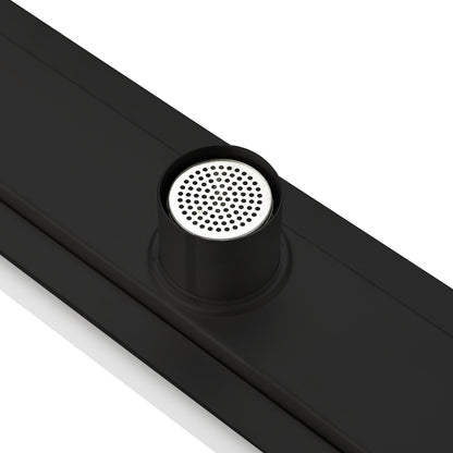 Kube 28″ Black Stainless Steel Linear Grate Matte Black
