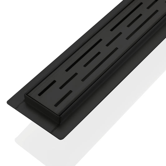 Kube 48″ Black Stainless Steel Linear Grate
