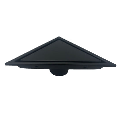 Kube 6.5" Triangle Stainless Steel Tile Grate Black