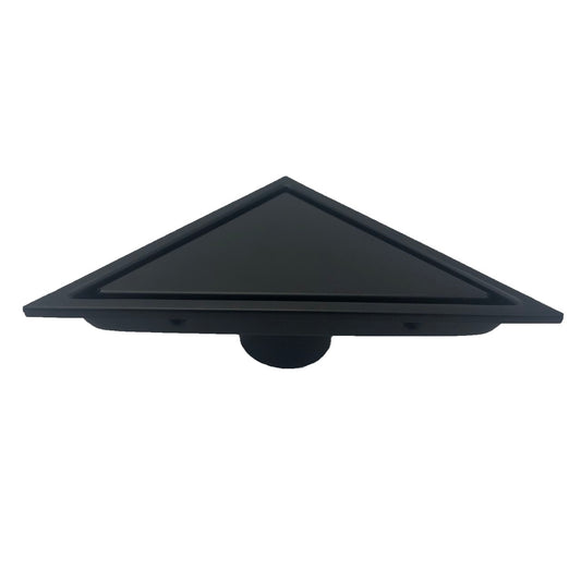 Kube 6.5" Triangle Stainless Steel Tile Grate Black